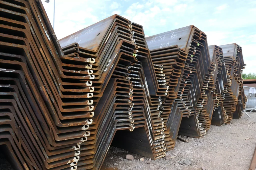 Pressed Steel Pilings in Orange, TX