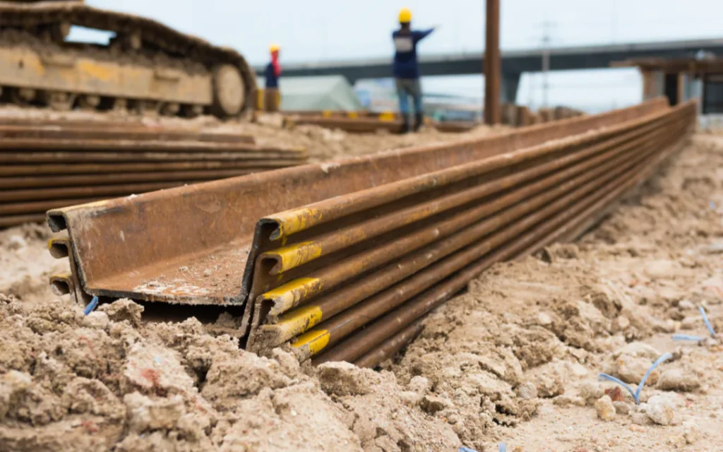 Pressed Steel Pilings in Orange, TX